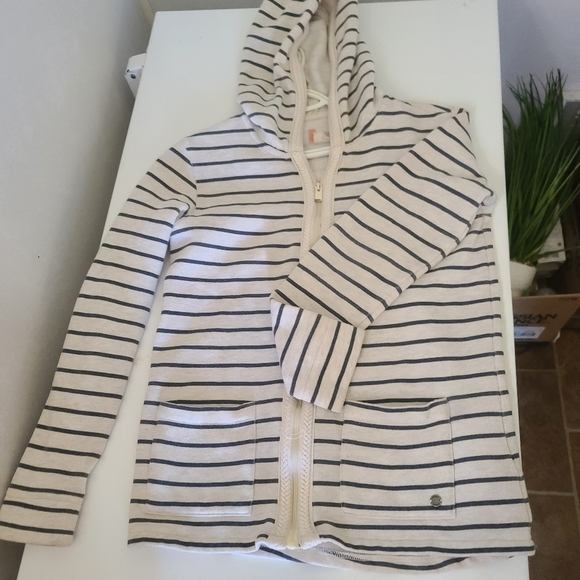 Roxy Girl Stripped Zip Hoody - Picture 3 of 6